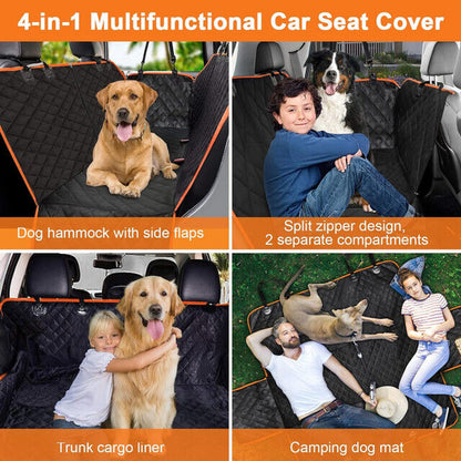 XL Waterproof Pet Car Seat Cover Dog Safety Protector Mat Rear Back Seat Hammock
