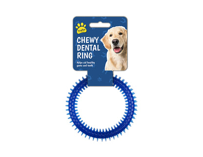 Largedog Puppy Rubber Chew Ring Toys Teething Pet Bite Dental Circle Healthy Gum